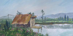 你爸今晚必在亭中种枇杷树