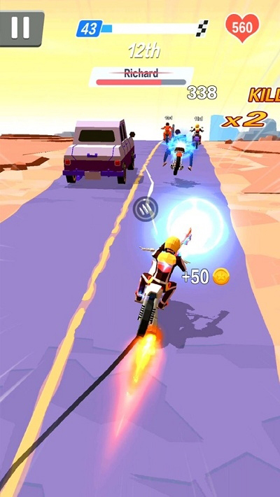 暴力摩托飞车游戏